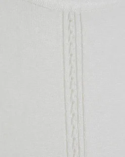 White Knitted Vest Top