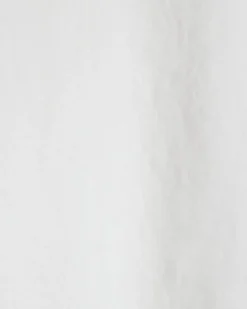 White Linen Blend Short Sleeve Shirt