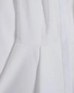 White Long Sleeve Peplum Shirt