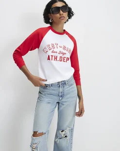 White Long Sleeve West Side T-Shirt