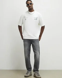White Oversized Capri Turbo Resort T-Shirt