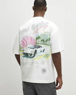 White Oversized Capri Turbo Resort T-Shirt
