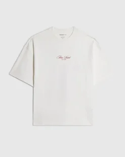 White Oversized Fit Champagne Bucket T-Shirt