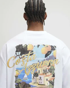 White Oversized Fit Costa Azzurra T-Shirt