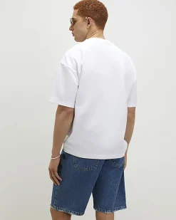 White Oversized Fit Cruise Boat T-Shirt