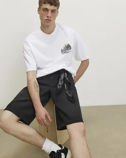 White Oversized Fit Fire House T-Shirt