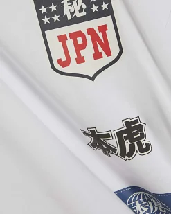 White Oversized Fit Kazaki T-Shirt