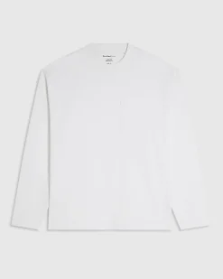 White Oversized Fit Long Sleeve T-Shirt
