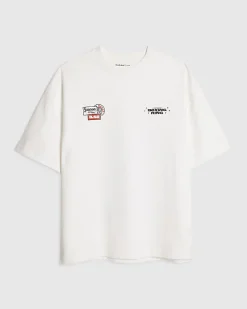 White Oversized Fit Midweight Boxing T-Shirt