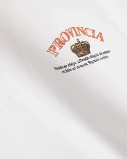 White Oversized Fit Midweight Crest T-Shirt