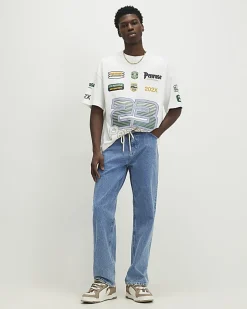 White Oversized Fit Penrose 23 T-Shirt