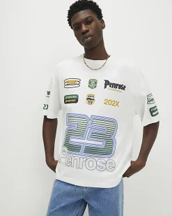 White Oversized Fit Penrose 23 T-Shirt