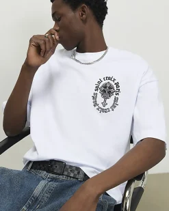 White Oversized Fit Saint Croix Paris T-Shirt