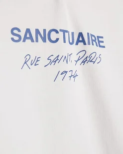 White Oversized Fit Sanctuaire T-Shirt
