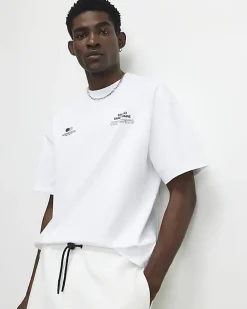 White Oversized Fit Sanctuaire T-Shirt