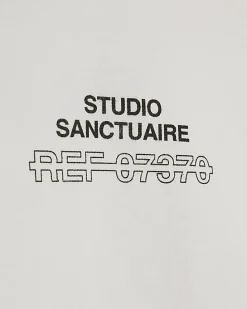White Oversized Fit Sanctuaire T-Shirt