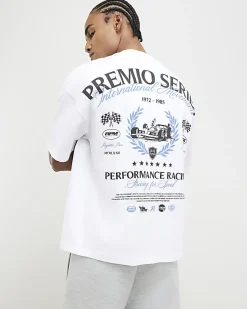 White Oversized Premio Series Racing T-Shirt