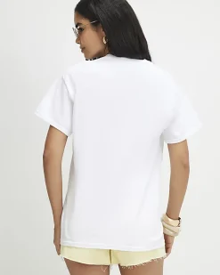 White Palma Boyfriend Fit T-Shirt