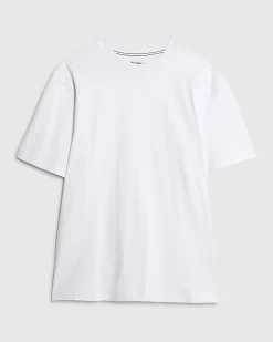 White Regular Fit Crew Neck Midweight T-Shirt
