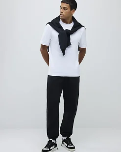 White Regular Fit Crew Neck Midweight T-Shirt