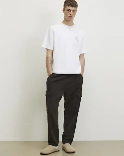 White Regular Fit Knitted T-Shirt