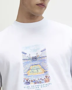White Regular Fit Lightweight Tennis T-Shirt