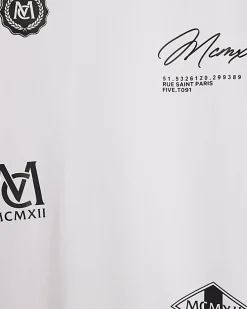White Regular Fit Lightweight Graphic T-Shirt