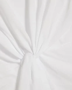 White Short Sleeve Twist Front T-shirt