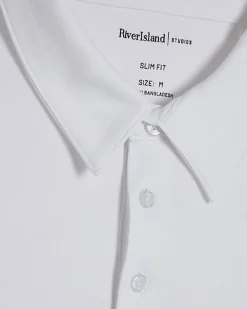 White Slim Fit Short Sleeve Polo Shirt