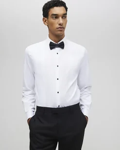 White Slim Fit Stretch Dress Shirt