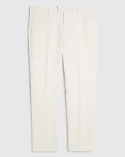 White Slim Fit Tailored Suit Trousers