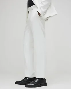 White Slim Fit Tailored Suit Trousers