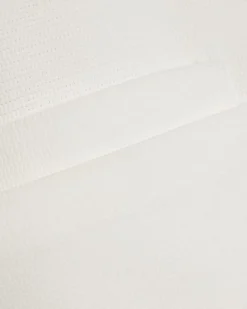 White Slim Fit Textured Overshirt