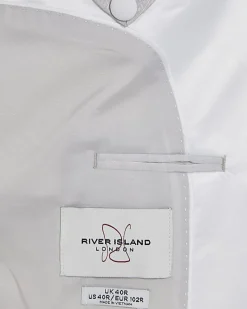 White Slim Fit Tuxedo Jacket