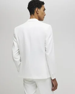 White Slim Fit Tuxedo Jacket
