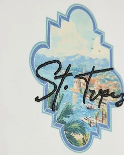 White St Tropez Embroidered Shirt