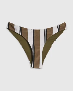 White Stripe Hardware Bikini Bottoms
