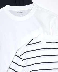 White Stripe Regular Fit T-Shirts 3 Pack