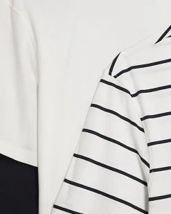White Stripe Regular Fit T-Shirts 3 Pack