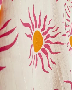 White Sun Print Blouse