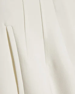White Tailored Cigarette Trousers