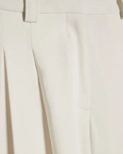 White Tailored Wide Leg Trousers