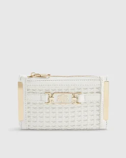 White Weave Mini Purse