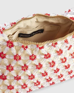Yellow Beaded Daisy Bag