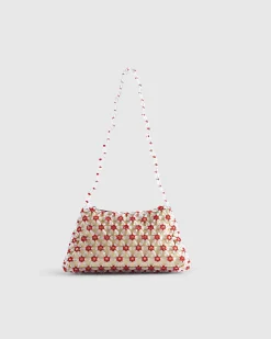 Yellow Beaded Daisy Bag