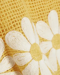 Yellow Daisy Crochet Shorts