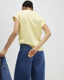 Yellow Grown On Sleeve T-Shirt