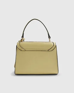 Yellow Mini Beaded Charm Tote