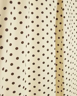 Yellow Polka Dot Wide Leg Trousers